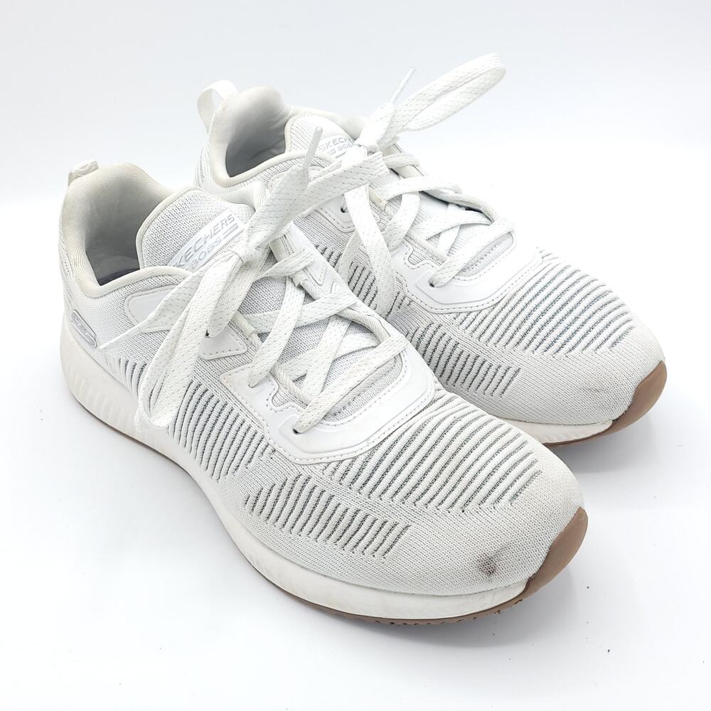Skechers BOBS Sport Squad - Tough Talk White women's size 9 - Picture 2 of 9